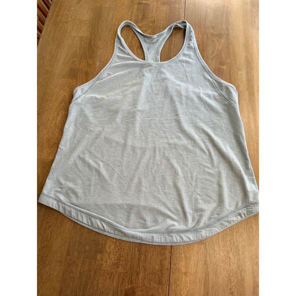 Lululemon Swiftly Tech Racerback Tank Top 2.0 Blue Heathered Mesh Athletic Tank